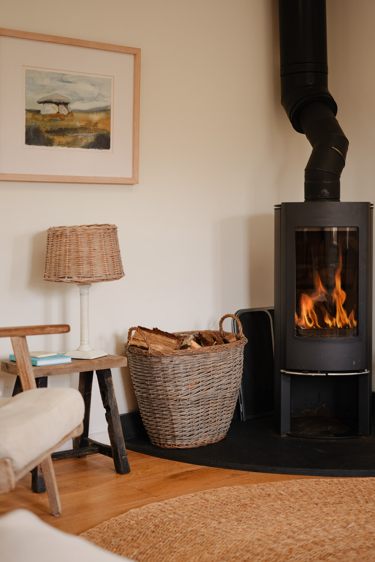 The byre Zennor fireplace